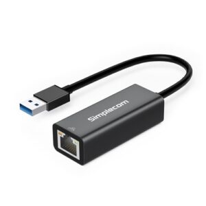 Simplecom NU314, SuperSpeed USB-C to Gigabit Ethernet Network Adapter, Cable Length: 13cm, 1 Year Warranty