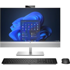 HP A41K8PT, EliteOne 870 G9 AIO, 27" QHD Touch Screen (IR-Webcam), Intel i7-14700, 16GB DDR5 RAM, 512GB NVMe SSD, Keyboard+Mouse, Wireless AX+Bluetooth, Windows 11 Pro, 3 Year Onsite Warranty (Replaces 9G9T0PT)