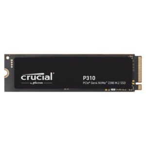 *Limits Apply, contact your AM* Crucial CT1000P310SSD8, P310 1TB Gen4 2280 NVMe SSD 7100/6000 MB/s R/W 220TBW 1000K/1200K IOPS 1.5M hrs MTTF Full-Drive Encryption M.2 PCIe4, 5 Year Warranty