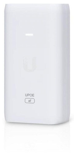 Ubiquiti U-PoE, 802.11AF Adapter, Up to 15W of PoE Output, RJ45 Data Input, AC Cable With Earth Ground, Compitable injector for NHU-U6+, 1 Year Warranty