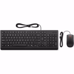 Lenovo 4X31R64400, Essential Wired Combo Keyboard Mouse, Upgraded with Copilot, Universal USB, Black, 1 Year Warranty