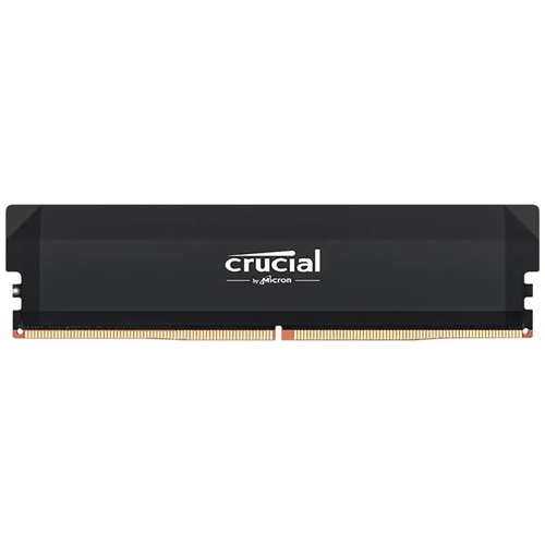 Crucial CP32G60C40U5B, Pro Overclocking Desktop Memory With Heatsink, DDR5, 32GB, 6000MHz, CL40, 1.35V. Black, Limited lifetime Warranty