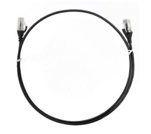 8ware CAT6THINBK-15M, CAT6 Premium RJ45 UTP Ultra Thin Slim Network Cable, 15m, Black, 1 Year Warranty