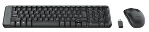Logitech 920-003235, MK220 Wireless Keyboard and Mouse Combo, Much smaller design, same keys 2.4 GHz 128-bit AES encryption Fewer battery hassles, 3 Years