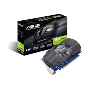 Asus PH-GT1030-O2G, Phoenix GeForce GT1030, 2GB GDDR5,Core Clock: 1531MHz, Cuda Clock: 384, HDMI, DVI-D, Recommended PSU: 300W, PCIe 3.0, 3 Years Warranty