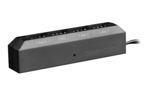 Deepcool DP-F04PWM-HUB, FH-04, 4 Ports Fan Hub, Supports 3- and 4-pin fans, 1 Year