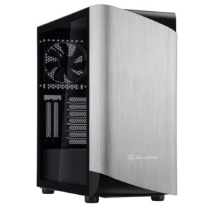 Silverstone SST-SEA1SB-G, Seta A1, Mid-tower, Tempered Glass, Drive Bays: 2x3.5", 2x2.5", Expansion Slot: 9, Motherboard Support: SSI-CEB/ATX/Micro-ATX/Micro-ITX, Pre-Installed Fan: 2x200mm/1x120mm, Silver, 1 Year Warranty