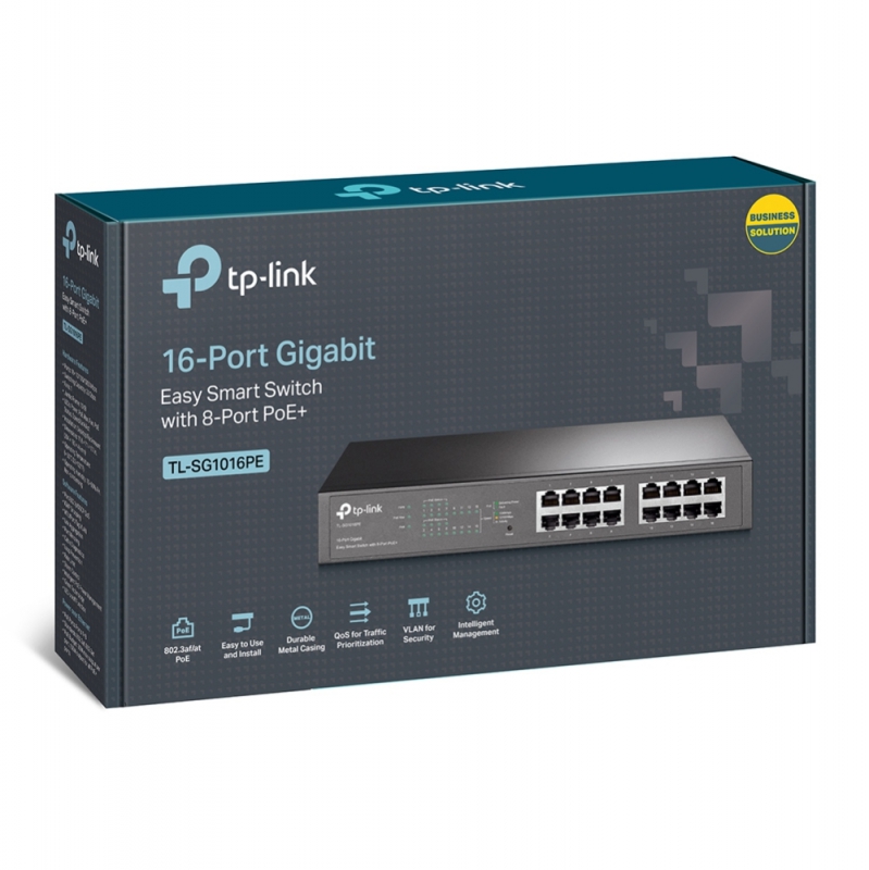 *Sale till 03 Feb* TP-Link TL-SG1016PE, 6-Port Gigabit Easy Smart Switch 8-Port PoE+ Rack Mountable/Desktop, 32Gbps Switching Capacity,8K MAC Address Table, 5 Year Warranty - Image 4