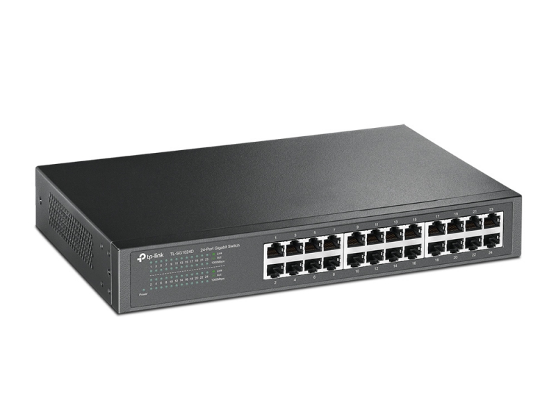 TP-Link TL-SG1024D, 24-port Gigabit Desktop/Rackmount Switch, 3 Year Warranty - Image 2