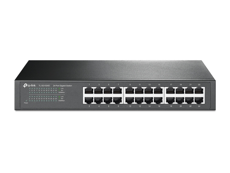TP-Link TL-SG1024D, 24-port Gigabit Desktop/Rackmount Switch, 3 Year Warranty