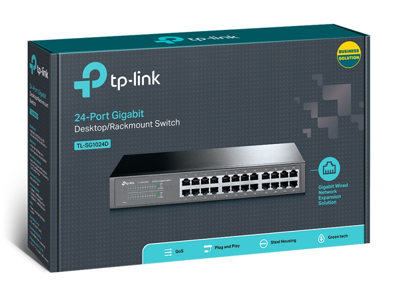 TP-Link TL-SG1024D, 24-port Gigabit Desktop/Rackmount Switch, 3 Year Warranty - Image 4