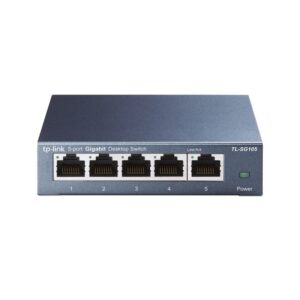 TP-Link TL-SG105, SG105 5 Port Switch Desktop, Gigabit Plug & Play, 3 Year Warranty