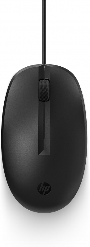 HPL 265A9AA, 125 Wired Mouse, 1200 dpi, USB Port, Black, 1 Year Warranty