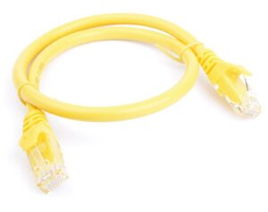 8Ware PL6A-0.25YEL, Cat6a UTP Ethernet Cable, 25cm, Yellow, 1 Year Warranty