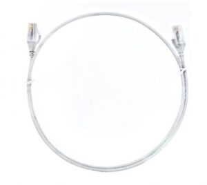 8Ware CAT6THINWH-2M, CAT6 Ultra Thin Slim Cable, Length: 2m, White, 3 Year Warranty