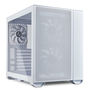 Lian Li PC-O11 AMW, Air Mini Mesh, Mini-Tower, Tempered Glass, Drive Bays: 3x3.5", 3x2.5", Expansion Slot: 8, Motherboard Support: E-ATX/ATX/Micro-ATX/ITX, Pre-installed Fan: 3x120mm, White, 1 Year Warranty