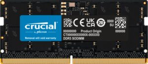 *Limits Apply, contact your AM* Crucial CT16G48C40S5, SODIMM, DDR5 16GB(1x16GB), 4800MHz, CL40, 1.1V, Black, Limited Lifetime Warranty