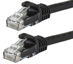 Astrotek AT-RJ45BLKU6-1M, CAT6 Cable 1m - Black Color Premium RJ45 Ethernet Network LAN UTP Patch Cord 26AWG-CCA PVC Jacket, 1 Year
