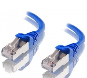 Astrotek AT-RJ45BLUF6A-3M, CAT6A Shielded Ethernet Cable 3m Blue Color 10GbE RJ45 Network LAN Patch Lead S/FTP LSZH Cord 26AWG, 1 Year Warranty
