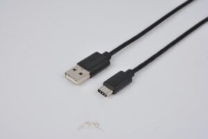 8Ware UC-2001AC, USB2.0 to USB-C Cable, Male to Male, Length: 1m, Black, 1 Year Warranty