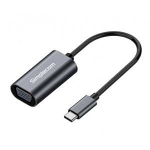 Simplecom DA104, USB-C to VGA Adapter, 1 Year Warranty