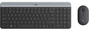 Logitech 920-009182, MK470 Slim Wireless Keyboard and Mouse Combo, Black, 1 Year