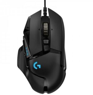 Logitech 910-005472, G502 Hero High Performance RGB Gaming Mouse, Wired, 25600 dpi, 11 Programmable Buttons, USB, Black, 2 Year Warranty