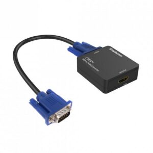 Simplecom CM201 Full HD VGA to HDMI Converter with 3.5 Audio Jack, 1080p, 1 Year Warranty