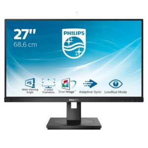 Philips 272S1AE, 27" IPS WLED, 1920x1080, 16:9, 4ms, 75Hz, AdaptiveSync, 1xHDMI, 1xDP, 1xDVI-D, 1xVGA, Speakers, VESA, Adjustable Height, Tilt, Swivel, Pivot, 4 Year Warranty