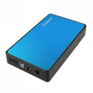Simplecom SE325 Tool Free 3.5" SATA HDD to USB 3.0 Hard Drive Enclosure, Blue, 1 Year Warranty
