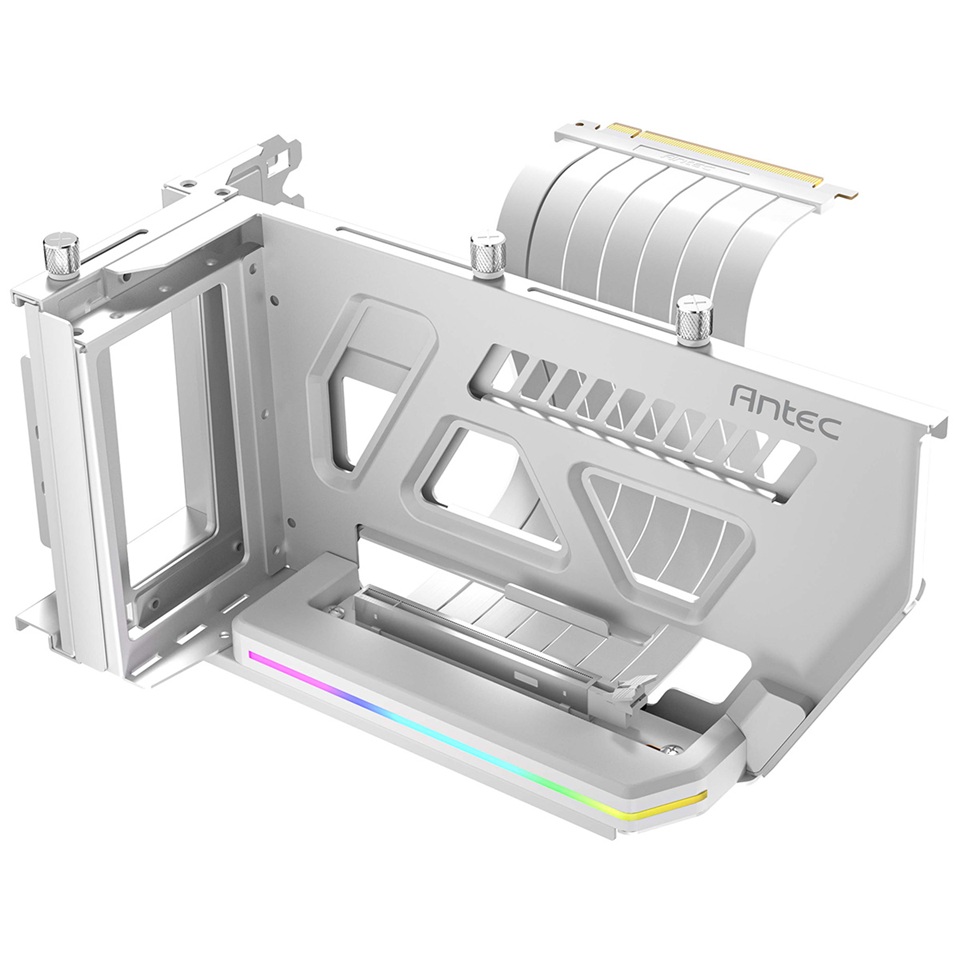 Antec AT-ARCVB-W190-A-PCIE5 SHIFT ARGB White PCI-E 5.0, 190mm riser, ARGB, PCIe 5.0 x16, fits up to 3-slot GPUs, 284–337mm size, 1Y warranty - Image 2