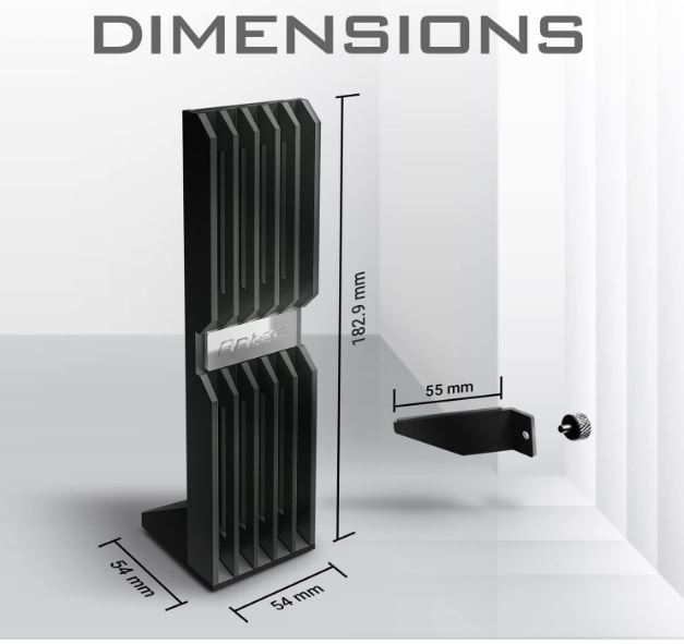 (LS)Antec RGB GPU Support Bracket, Graphics Card Holder, Addressable RGB 5V 3PIN RGB Connector. Black(LS) - Image 4