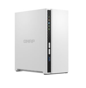 QNAP TS-233 2 Bay NAS ARM 4-core Cortex-A55 2.0GHz processor 2GB Hot-swappable 1xGbE WOL 2xUSB2.0 1xUSB3.2 FAN 2 year warranty
