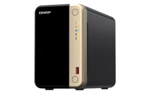 QNAP TS-264-8G 2 Bay desktop NAS 8 GB DDR4 onboard not expandable 2 x 3.5'/2.5' SATA 6Gb/s drive bays 2 x M.2 2280 PCIe Gen 3 x1 slots 2 x 2.5GbE
