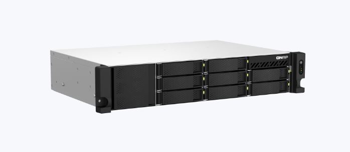 QNAP TS-873AeU-RP-4G 8 Bay 2U AMD Ryzen™ Embedded V1500B 4GB DDR4 Hot-swappable 2 x M2 2280 2x2.5GbE WOL 1xPCle Gen3 x8 4xUSB3.2 2U redundant power - Image 2