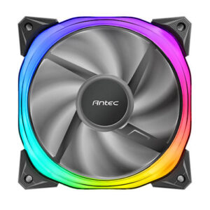 Antec Fusion 120mm ARGB PWM HB Fan, Airflow 57.93 CFM, Air Pressure 2.11, Noise Level 31.21. Woven Cable, PMW Daisy Chain design, 3 Yrs Warranty(LS)