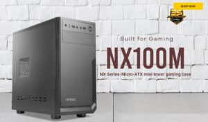 Antec NX100M mATX Business Office Case + True 450w Continuos PSU. 1x 5.25' ODD, USB3.0 x 1,USB2.0 x 1. 1x 80mm Fan. 8PIN EPS, 2x PCIE. TAC 2.0.