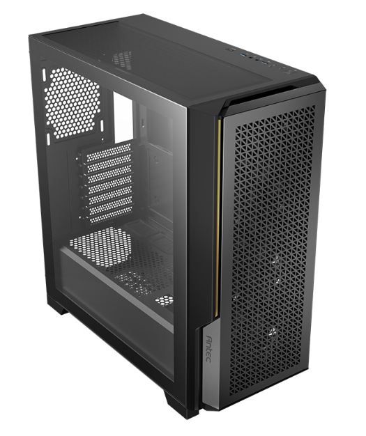 Antec P20C ATX, E-ATX High Airflow, USB-C, Cable management , 4x HDD or SSD , 375mm GPU, 170mm CPU 3x PWM 12 CM Fan, Tempered Glass, Gaming Case - Image 3