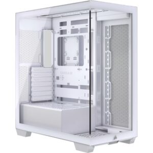 Corsair 3500X Mid-Tower PC Case - White, Steel, Tempered Glass, ATX/E-ATX, 7 Slots, 425mm GPU, 170mm CPU, 2yr wty