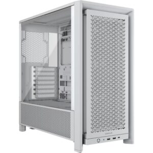 Corsair FRAME 4000D RS Modular Mid-Tower PC Case - White, ATX, 430mm GPU, 170mm CPU cooler, 360mm rad, 1x USB-C 3.2 Gen 2