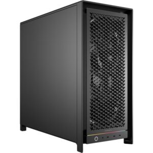 Corsair FRAME 5000D WORKSTATION Mid-Tower Case - Black, supports E-ATX, tempered glass, high airflow design, 420mm radiator, 450mm GPU support