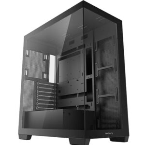 DeepCool CG580 Panoramic ATX Mid-Tower Case, Up to 2x 360mm Radiators, 9x120mm Fans. Front 2x USB3.0, Audio I/O Panel (LS)