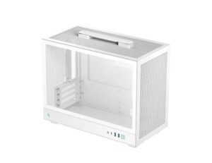 DeepCool CH160 PLUS WH Portable Micro-ATX Compact Case, USB3.0×2, Gen2 Type-C x1, Audio/Mic×1