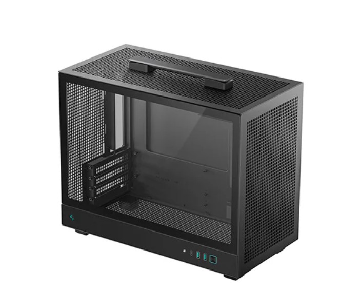DeepCool CH160 PLUS Portable Micro-ATX Compact Case, USB3.0×2, Gen2 Type-C x1, Audio/Mic×1