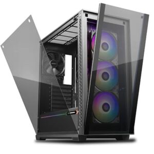 (ex-demo)DeepCool MATREXX 70 ADD-RGB 3F Full Sized Tempered Glass ARGB Case, 3 Preinstalled ARGB Fans