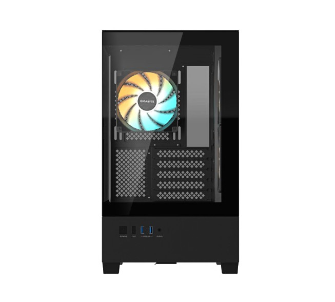 Gigabyte C201 PANORAMIC, Mid Tower, mini-ITX/m-ATX, Black, H431x W242x D430 mm, 5 Slots, USB 3.0 x2, H=502 W=313 D=525 mm - Image 2