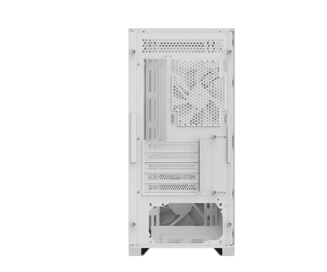 GIGABYTE C102 GLASS ICE Mid Tower case, H450x W210x D450 mm, White, 5 Expansion slots, 2x 3.5' Drive Support, 2 + 1 x 2.5' Drive Support, USB 3.0 x2 - Image 3