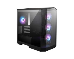 MSI MAG PANO M100R PZ BLACK Micro ATX Case, 1x USB 3.2, 2x USB 2.0, 1x Audio, 1x Mic, 4x PCI-E, 2x 2.5', 2x 3.5', Micro ATX / Mini ITX(LS)