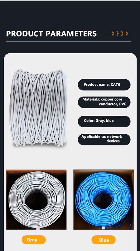 8Ware 350m CAT6 Cable Roll Blue Bare Solid Copper Twisted Core PVC Jacket >305m Cable Roll on Wooden Rell - Image 2