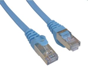 8Ware CAT7 Cable 0.5m (50cm) - Blue Color RJ45 Ethernet Network LAN UTP Patch Cord Snagless Flat cable